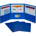 C-Line Products Portfolio, 3-Pocket, w/Card Holder, Poly, Letter, Blue, 24PK CLI33945